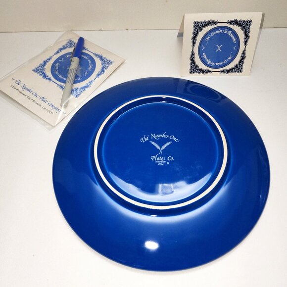 Blue "An Occasion To Remeber" Memory Plate by The Number One Plate Company - Picture 3 of 4